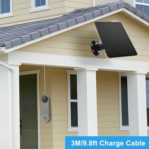 Chargeur de caméra à panneau solaire 10W haute performance pour sonnettes connectées