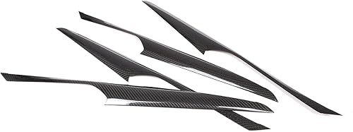 Miniatura 4 de 100% fibra de carbono real decoración de puerta interior panel cubierta 4 piezas para BMW X3 G01 X4 G02 2018-2021