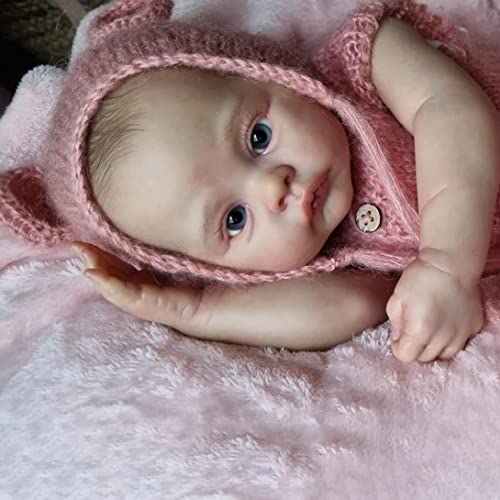 Anano Bambola Reborn Tutta in Silicone Vinile 48CM...