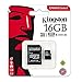 Kingston Canvas Select 16GB microSDHC Class 10 microSD Memory Card UHS-I 80MB/s R Flash Memory Card with Adapter (SDCS/16GB)