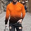 Sudaderas para hombres altos y corpulentos, manga larga ligera, cuello redondo casual, holgadas, pullover deportivo 4