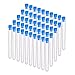 BENECREAT 30 Pack 15ml Provette di Plastica con Tappo a Spirale Blu Provetta con Contenitore per Bilance per Liquidi e Piccoli Oggetti 1,5x15cm