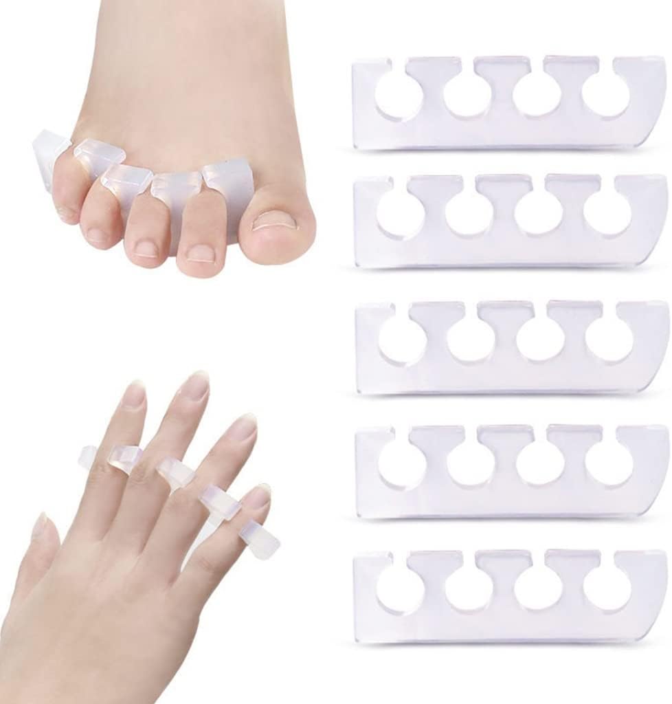 DEAVER Gel Toe Stretcher and Toe Separator. Bunion Relief, Hammer Toes, for Women and Men. Instant Pain Relief After Yoga and Other Sporting Activities