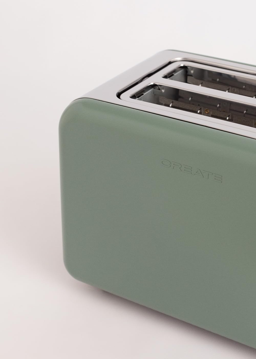 CREATE Pacco TOAST RETRO + CATENA RETRO M/Tostapane Green Sage con bollitore verde
