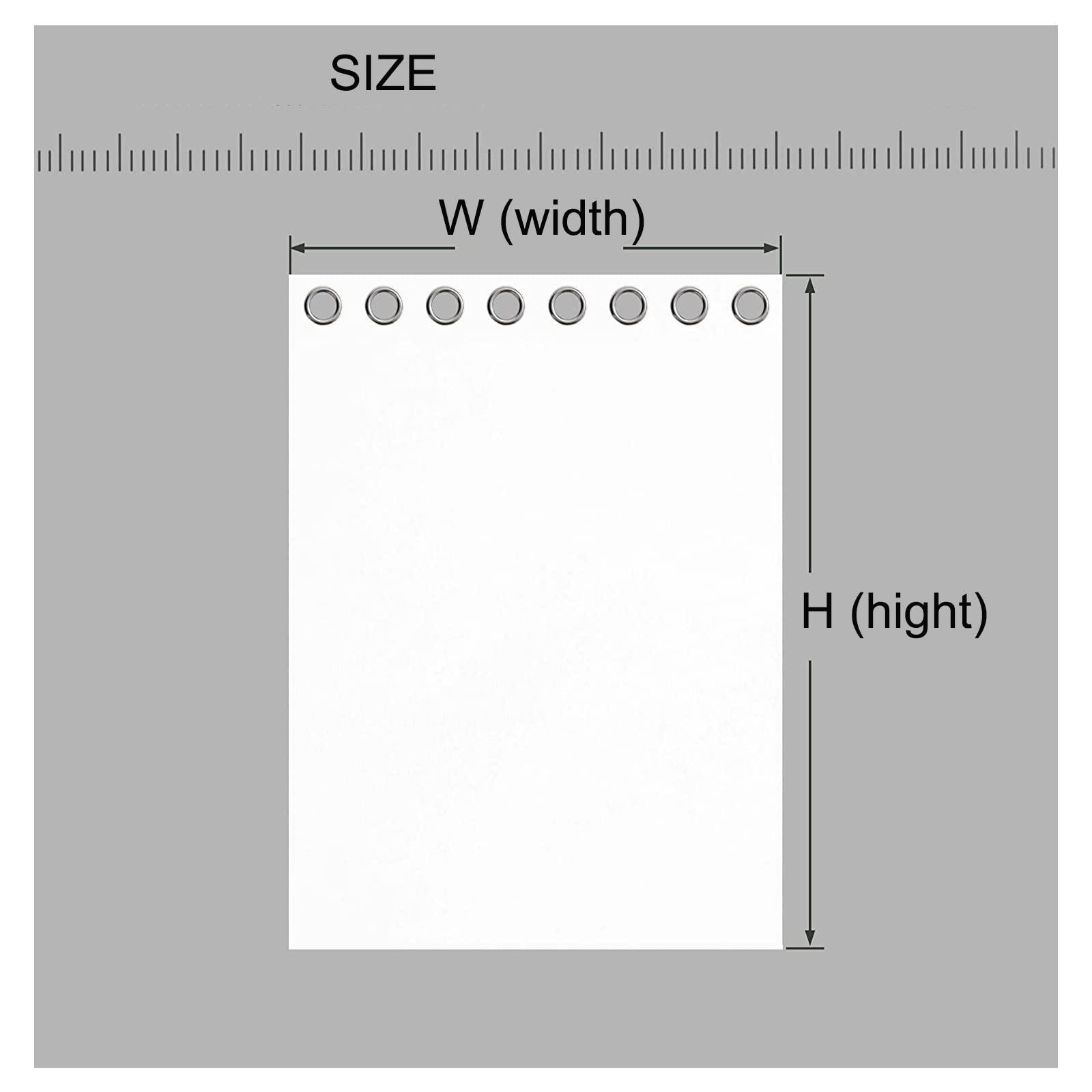 GIOBEL Outdoor Vorhang Wetterfest mit Ösen,Terrassenvorhang Wasserdichter Gartenvorhang Schutz vor Sonne Regen Wind Outdoor Vorhang für Terrasse, Balkon, Pergola & Pavillon, 1 Stück,120 * 213cm（W*H）