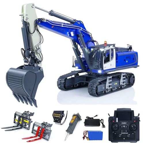 wheelfun KABOLITE RC Hydraulic Excavator 1/14 K970-100S Pro RTR RC Digger Construction Vehicle Model...