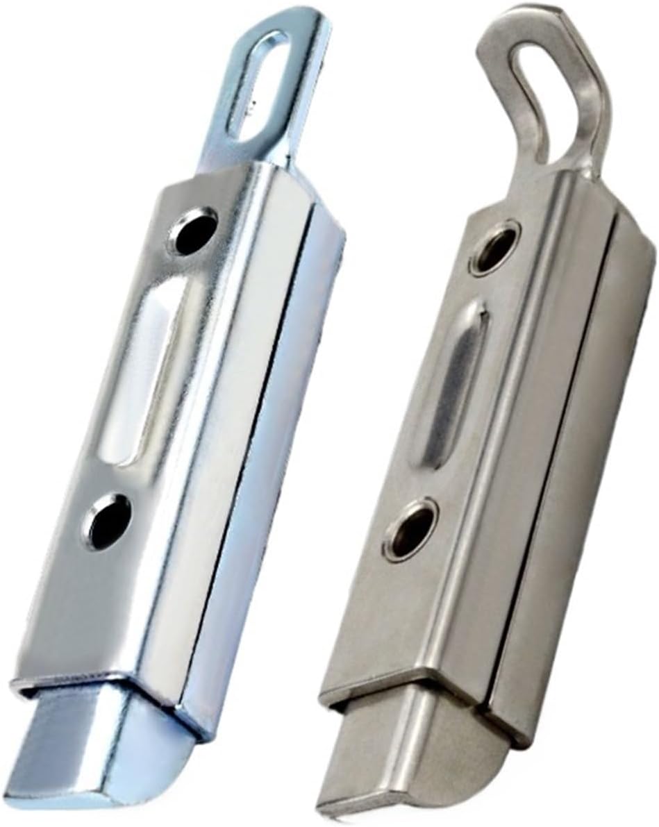 SK Press-Pull Slide-in Automatic Spring Industrial Door Latch MX06 Stainless Steel Automatic Blind Latch 1Pcs(Iron Straight Head)