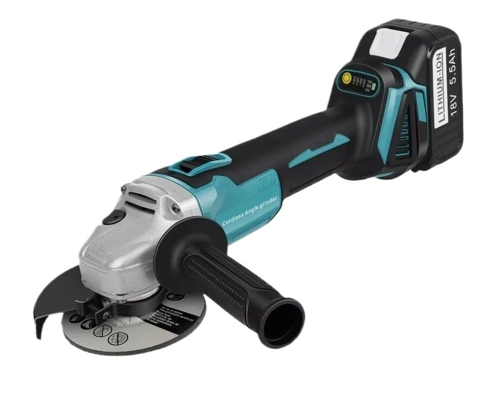 Amoladora angular recargable de 21V y 8500 RPM para pulido y corte de metal