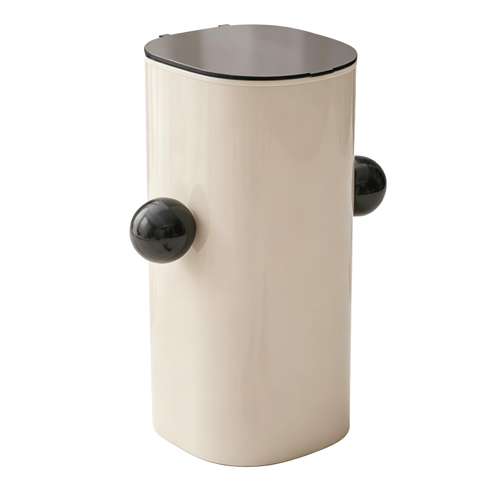 Cocoarm Porta Pennelli per Trucco con Sollevamento Automatico, Organizer per Pennelli Cosmetici in Plastica e Acciaio Inossidabile, 4 Scomparti, un Coperchio con Sollevamento a Chiave, Portaoggetti