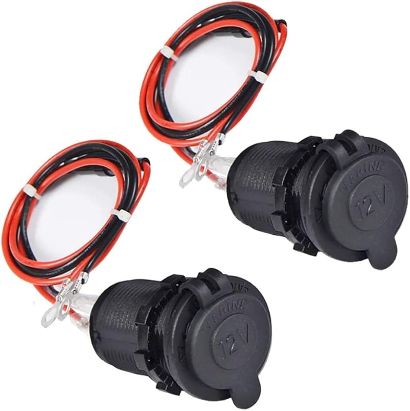 Tomada de acendedor 12 V–24 V ENISINA com fusível e cabo de 60 cm – 1 unidade