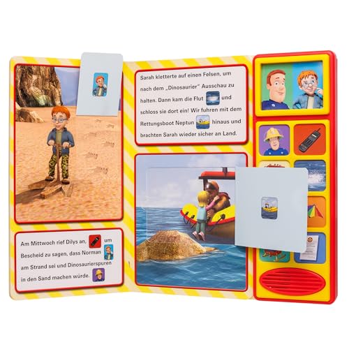 Feuerwehrmann Sam - Einsatzalarm - Klappen-Geräusche-Buch für Kinder ab 3 Jahren: Mit Geräuschen und Klappen