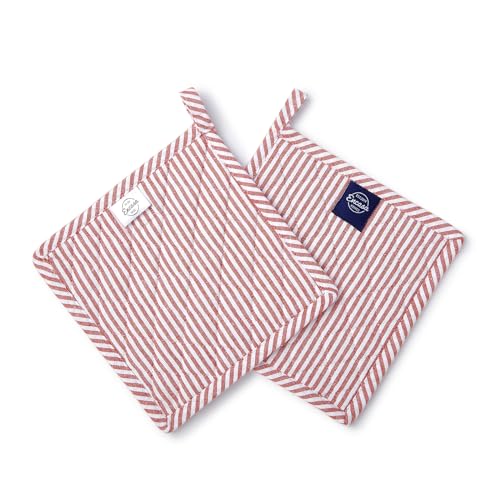 Miniatura 2 de Encasa Xo 8 Horno Portabotes De Microondas Juego De 2 Piezas Para Cocinar Y Hornear - Resistente Al Calor, Grueso Y Seguro - Marcando Rojo