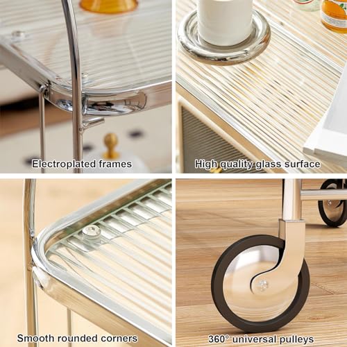 Chariot portable pour cuisine étroite manquant de rangements fixes - 4
