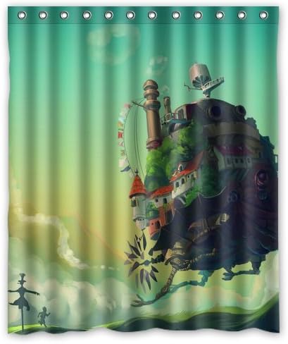 Gorgeous Shiro studio ghibli art Shower Curtain Stylish/drapery/panels/treatment Waterproof Polyester Fabric Bathroom Decor 60" x 72"- Standard Modern Home Decor