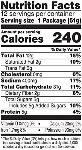 Keebler Cheese & Peanut Butter Sandwich Crackers Grab 'n Go Snacks, (12 Count of 1.8 oz Packages) 21.6 Ounce, Pack of 4 - Thumbnail 6