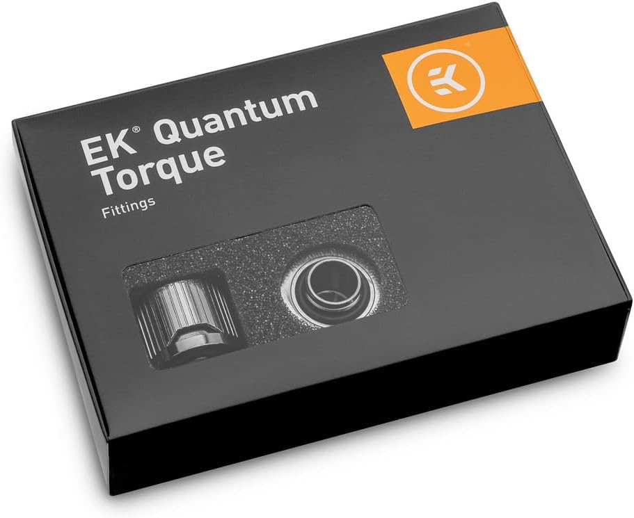 EK Water Blocks Compatible EK-Quantum Torque STC 12/16-6er-Pack, Silber