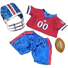 Stuffed Animals Football Uniform Set, Cute Sports Outfit for Plush Toys for Build a Teddy Bear, Fits Most 14"-18" Soft Toys