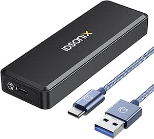 iDsonix Hard Drive Enclosure M.2 SATA USB C 3.1 Ultra Speed External ...
