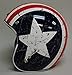 TORC (T50 Route 66) 3/4 Helmet with 'Rebel Star' Graphic (White, Medium)