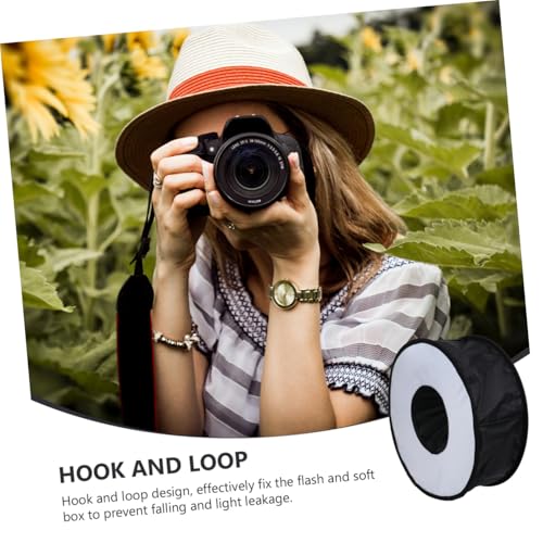 Difusor de flash plegable de 45cm SECFOU con bolsa portátil 3