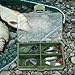 BELLIFFY Fishing Tackle Box 4-Grid Storage Tray Multifunctional Portable Fishing Accessories Organizer for Hooks and Lures