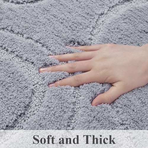 SHACOS Badteppich 50 x 80 cm, weiche Mikrofaser-Badematte fürs Badezimmer – Ansicht 4
