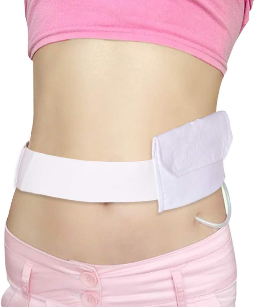Feeding Tube Belt G Tubes Catheter Holder Peritoneal Dialysis Gastrostomy Peg Tube Supplies Cover Bag Drainage Abdominal Fixation Medical Nursing Belt for Patients (28" to 36")