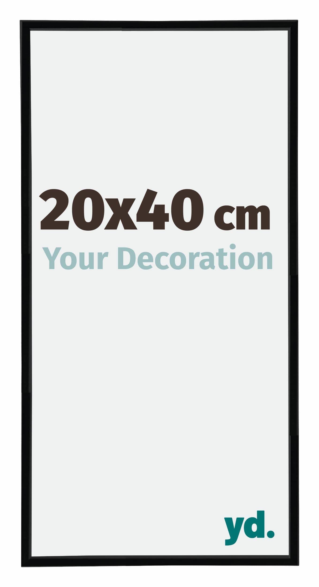 Your Decoration - Picture Frame 20x40 cm - Black High Gloss - Decorative Wall Frame in Plastic with Antireflection - Frame 20x40 - Annecy — image 1