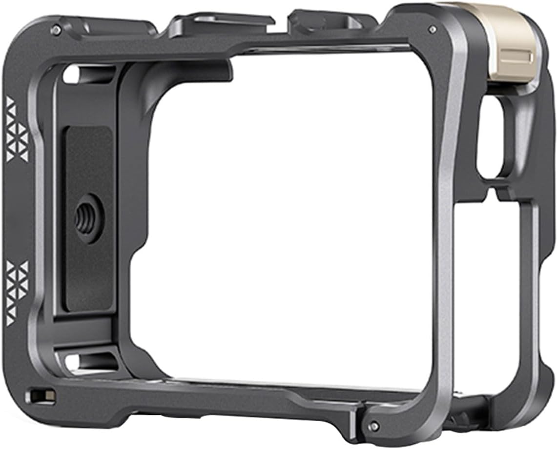 Yctze Precision Molded Protective Camera Cage Grip Kit, Metal Frame Camera Cage, Magnetic Mount Grip with Cold Shoe, Ideal for Street Photography