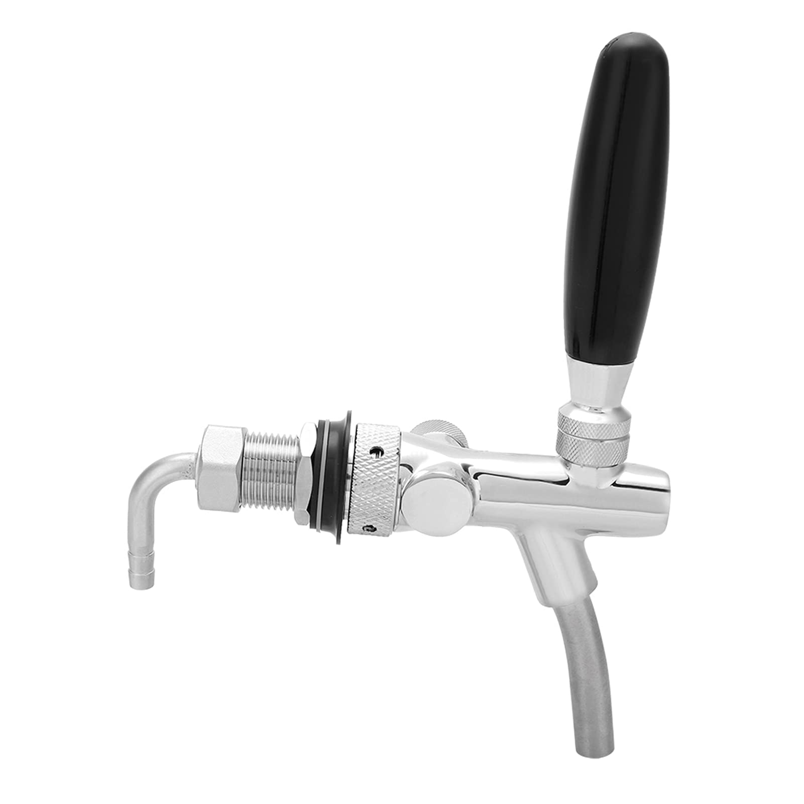 Rubinetto regolabile per, Produzione di birra e vino artigianali Strumenti di misura e controllo birra rubinetto cromata Rubinetto birra G5 / 8 Shank Home Bar Erogatore di birra Birra Keg(02)