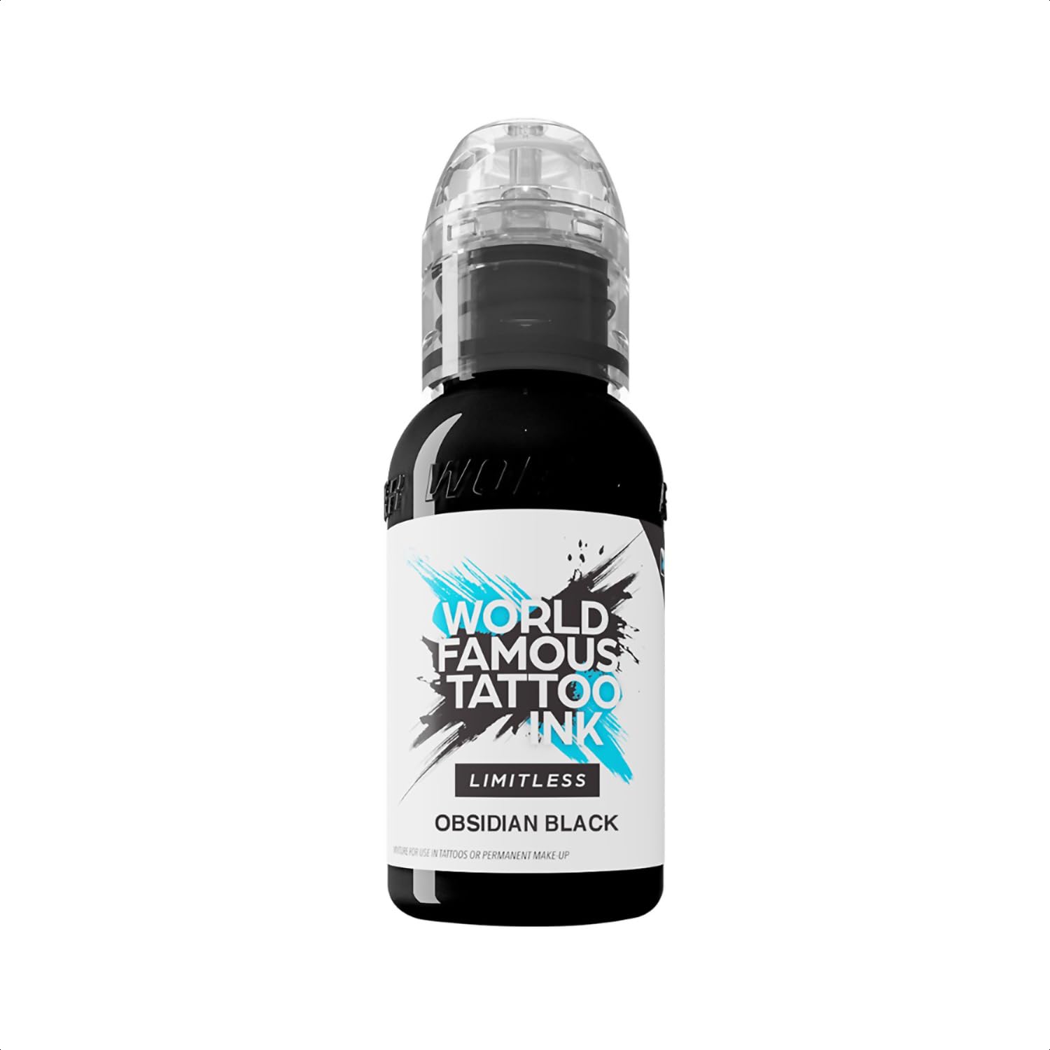 World Famous Tattoo Ink Limitless – Obsidian Outlining – Tinta profesional para tatuajes – Cumple con REACH – 240 ml