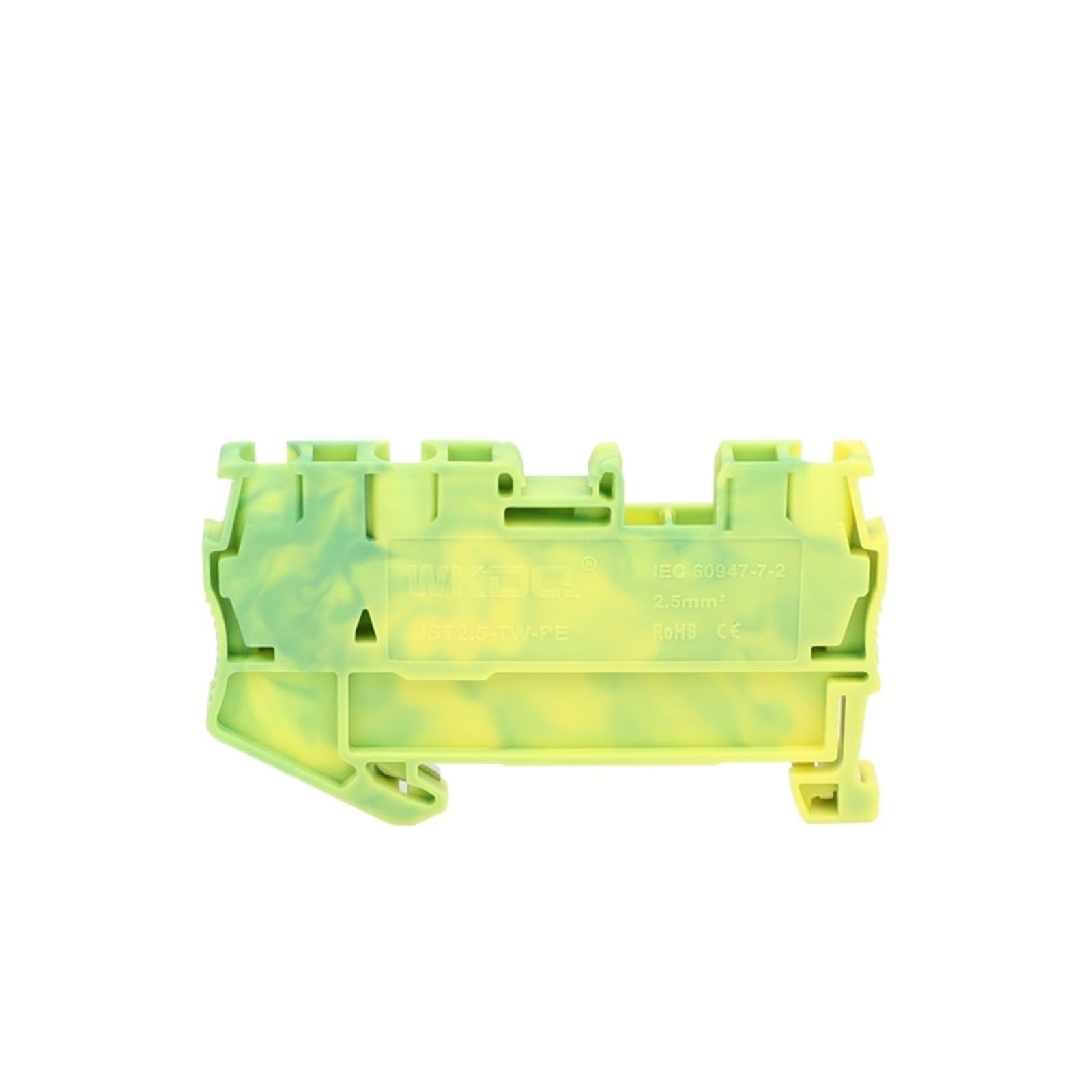 Connettore per cavo di terra DIN ST2.5-TW-PE, 10 pezzi, per molla elettrica, 3 connessioni, 2,5 Mm²
