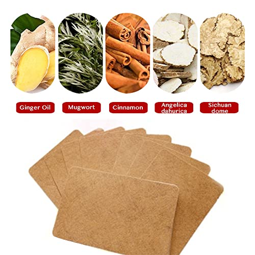 100 Pcs Ginger Patches Herbal Ginger Foot Pads Lymphatic Drainage Pain Patches - Image 3