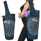 Yoga Mat Bag - Long Tote with Pockets - Holds More Yoga Accessories - Yoga Bag Fit Most Size Mats -