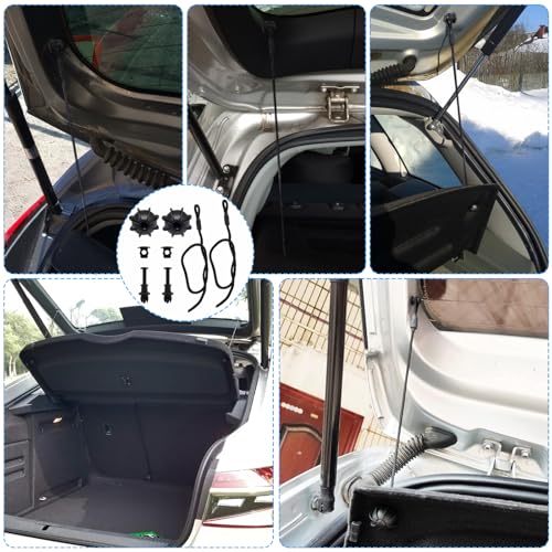2 Stück Kofferraum Halteband Hutablage, Heckablage Strap Ersatz für Golf 6 MK6, Auto Universal Haltebänder, Kofferraumabdeckung Band Halterung für VW Golf 6 5 4, MK6, MK5, GTI R20