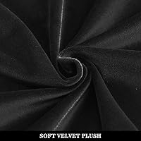 Vista 6 de Fundas otomanas elásticas, funda otomana de terciopelo, funda rectangular de almacenamiento para taburete, funda para reposapiés para sala de estar