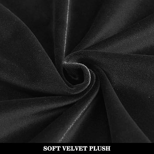 Miniatura 5 de Fundas otomanas elásticas, funda otomana de terciopelo, funda rectangular de almacenamiento para taburete, funda para reposapiés para sala de estar,