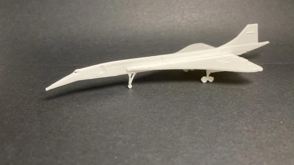 Beoals Concorde Aircraft Model Kit, White Plastic Assembly Parts, Scale Model Airplane 1