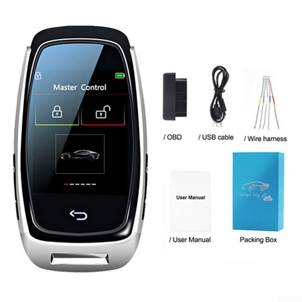 Chiave digitale touch screen auto con display LCD HD per veicoli di accensione a pulsante supporta informazioni proprietario archiviazione e visualizzazione personalizzazione