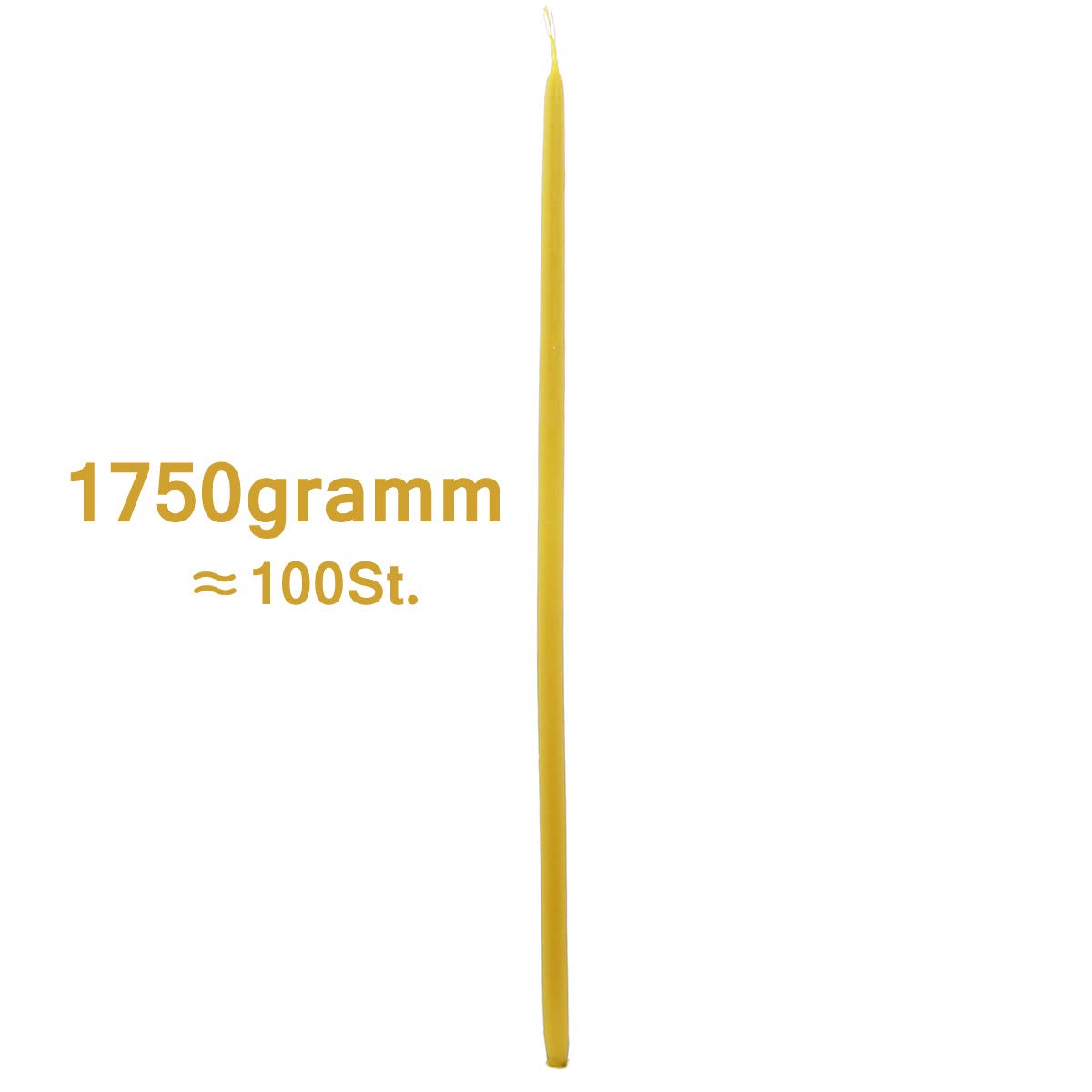 Świece NKlaus 1750 g (ok. 100 szt.) 100% wosku pszczelego 32 cm ręczne wykonanie Grecja 36323