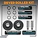 ADE3LRGS171TW01 ADE3SRGS173TW01 ADG3SRGS115TW01 ADE3SRGS175TW01 RB170002 Dryer Roller Kit Fit for speed queen Dryers ADE4BRGS175TW01 ADE4BRGS176TW01 ADE4BRGS177TW01 ADE6HRYS177TW01 ADEE8RGS173TW01