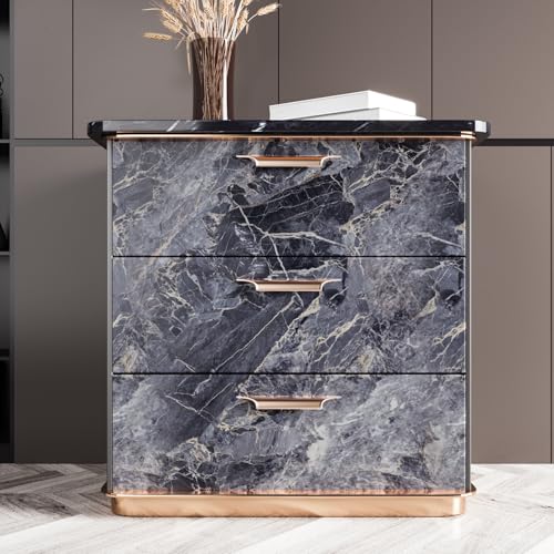 Papier peint à décoller et coller imperméable effet granit