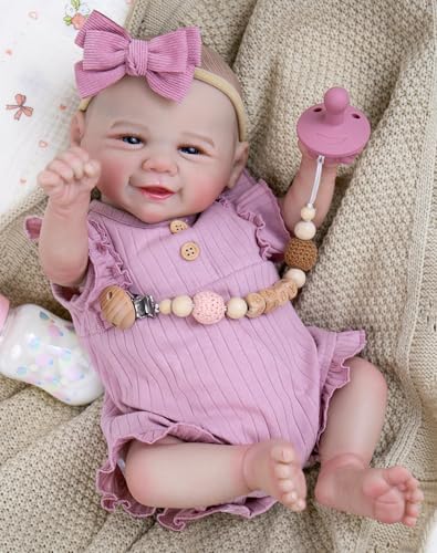 Aori Lifelike Reborn Baby Dolls - 20 Inch Realistic Smiling