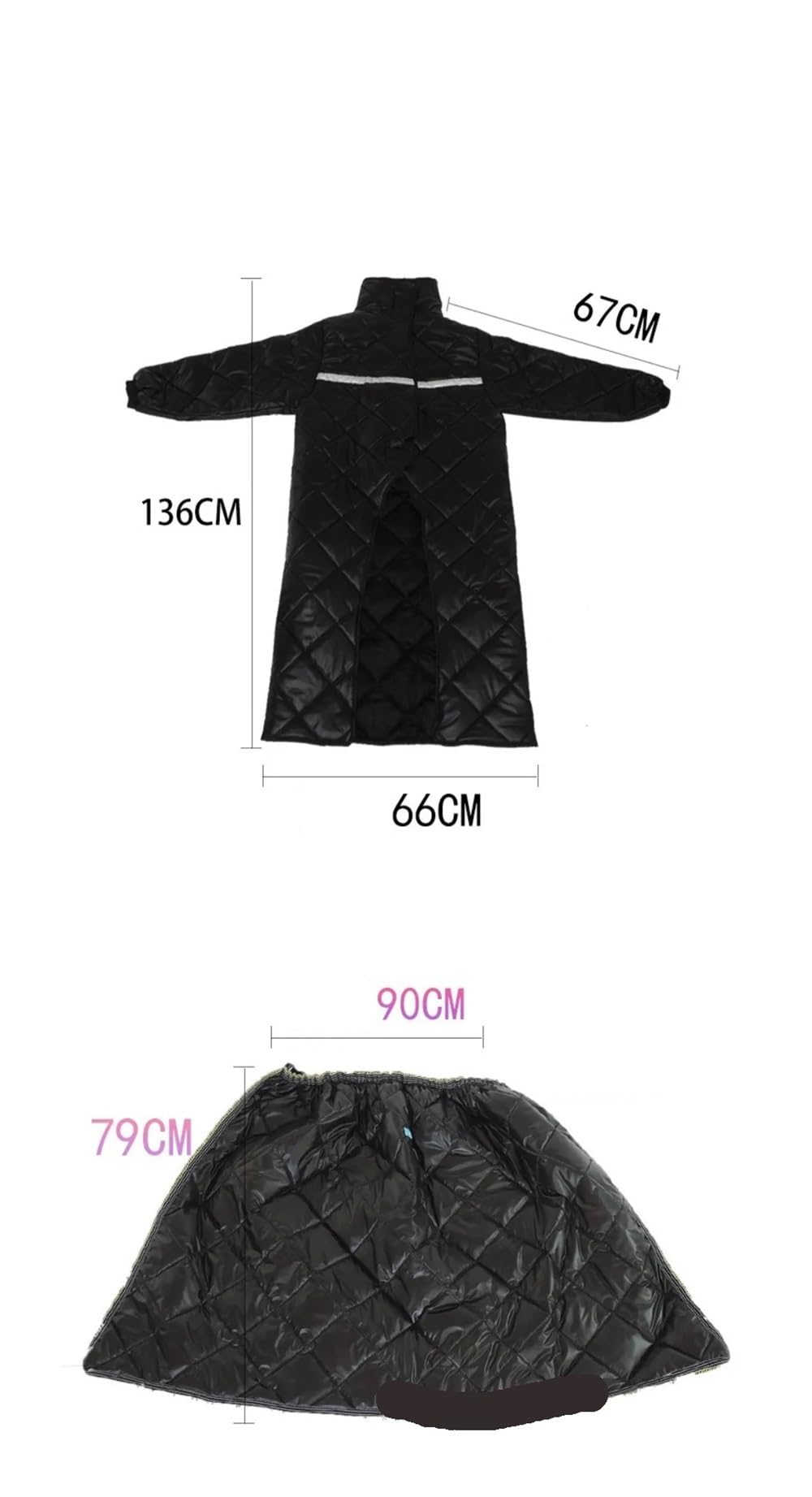 Coperta per Sedia a Rotelle Coperta for gambe for sedia a rotelle | Copertura calda for aria condizionata for adulti Cosy Toes(Black half bag)