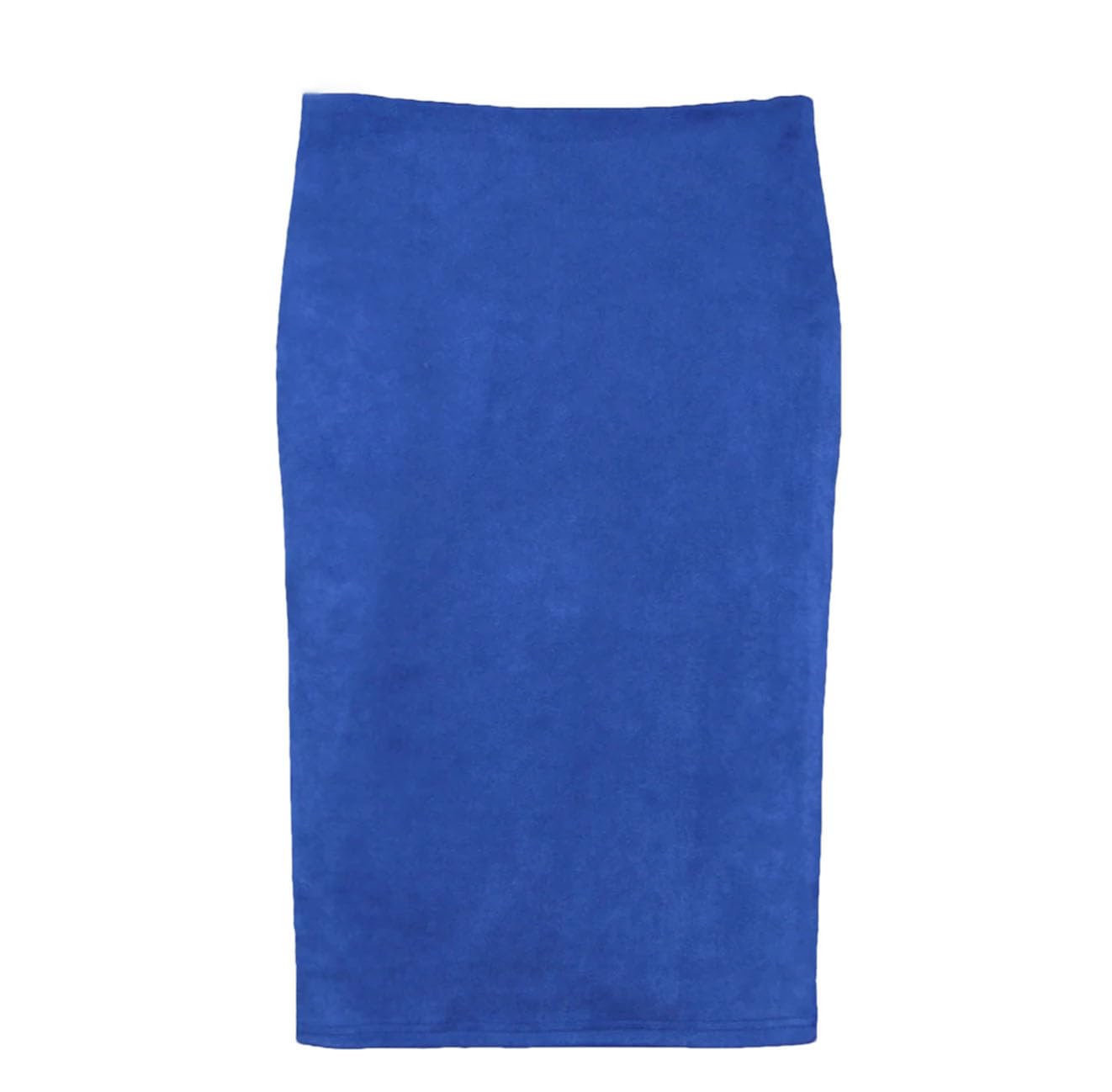 keusyoi Women Suede Pencil Midi Skirt Female Spring Summer Basic Bodycon Skirts