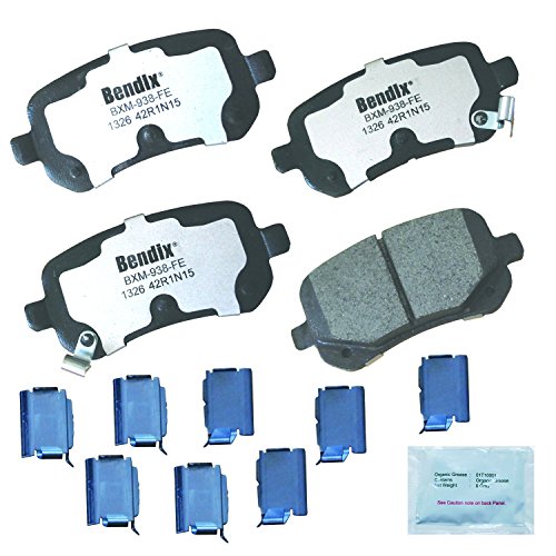 Image of Bendix Fleet Metlok MKD1326FM Semi-Metallic Rear Brake Pads for Chrysler Town & Country 2012-2008, Dodge Grand Caravan 2012-2008, Journey 2012-2009, Ram C /V 2012, Volkswagen Routan 2012-2009