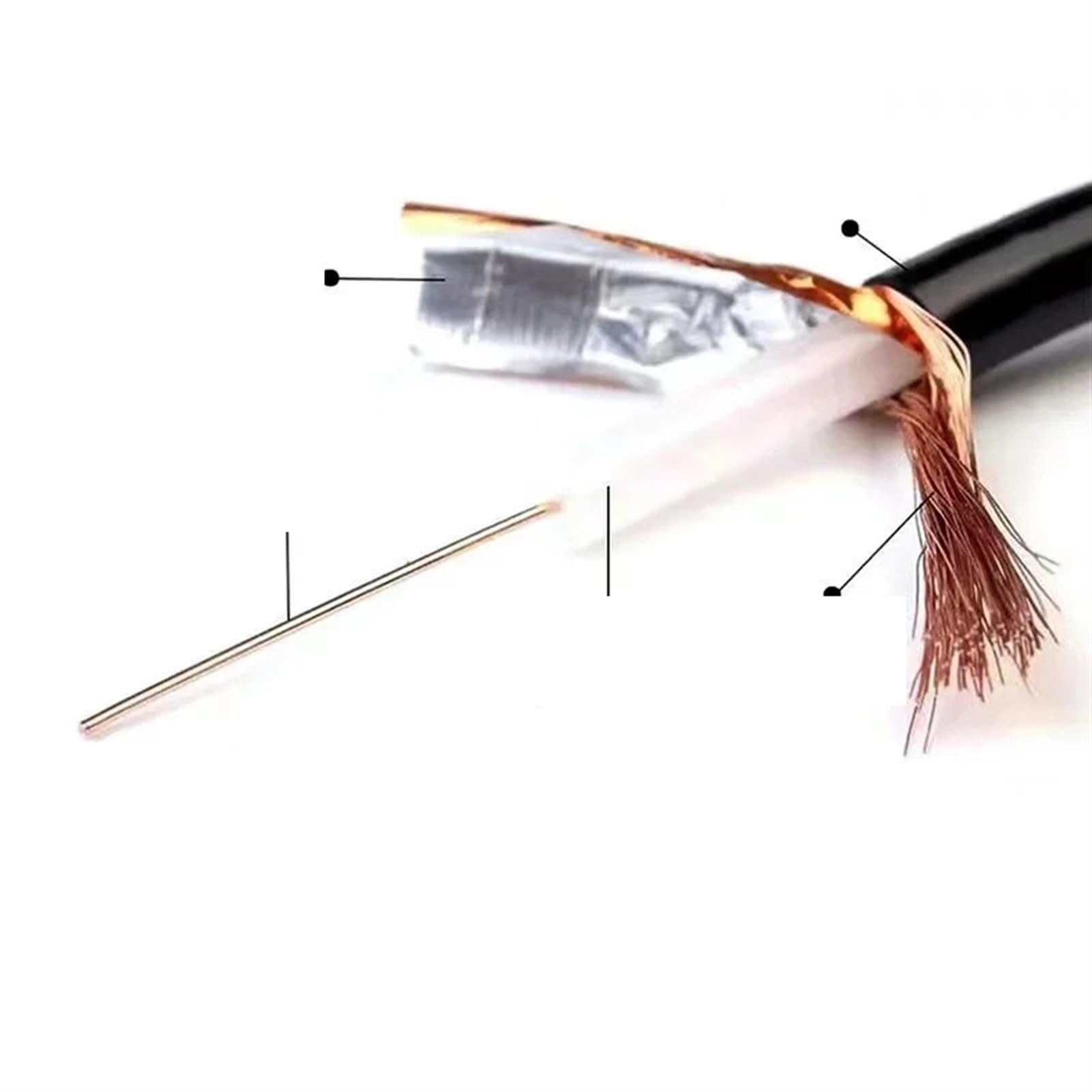Koncentryczny kabel do monitorowania analogowego kamery telewizyjnej kabel wideo, kabel transferowy (CC L 50 m)