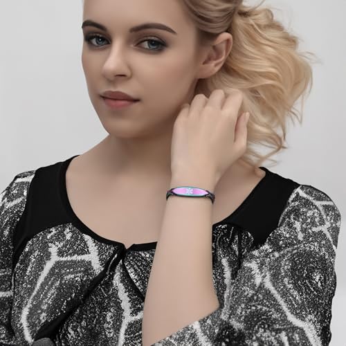 LinnaLove Fashion Shiny medical alert bracelet with Free Engraving Stainless steel Medical id bracelet for Women4