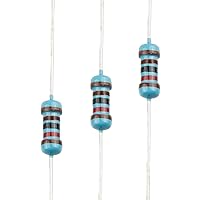 Vista 33 de 100pcs 1 ohm Resistor 1/4w (0.25 W) Resistencia fija de película metálica de tolerancia ±1%, múltiples valores de resistencia opcional