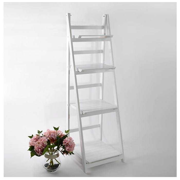 Buy Britoniture 4 Tier Ladder Shelf Folding Bookshelf Storage Shelving
